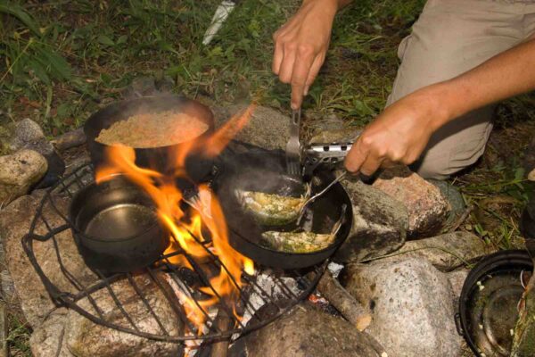 Kochen am Lagerfeuer